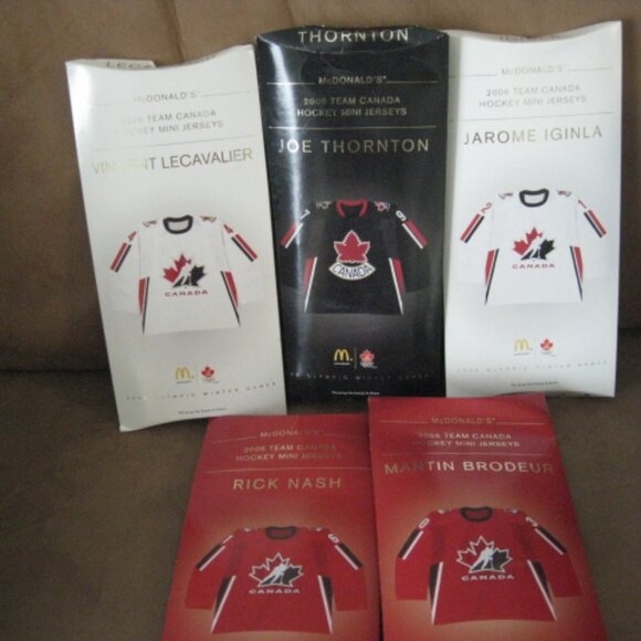 Lot of 5 McDonald’s Team Canada Hockey Mini Jersey's 2006 includes Joe Thornton - Picture 6 of 9